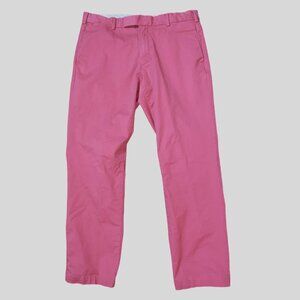 Sz.34x30*Polo by Ralph Lauren*Salmon Pink Chino Pants--Really 34x29.5"